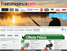 Tablet Screenshot of freetimepesca.com